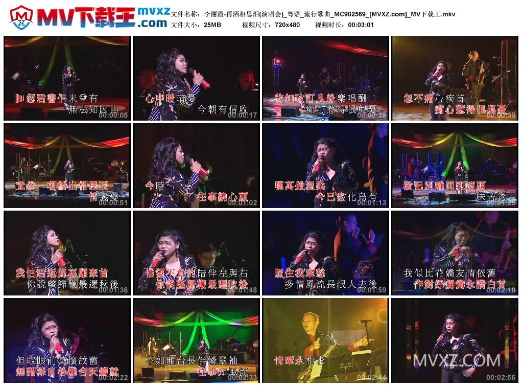 李丽霞-再洒相思泪(演唱会)_粤语_流行歌曲_MC902569